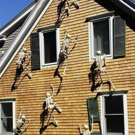 Halloween Props Luminous Human Skeleton Hanging Decoration Outdoor Party US