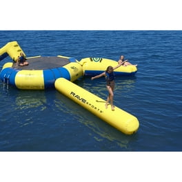 WOW Pontoon Zip Slide, 10.5ft x 33in x 54in, Blue & Orange
