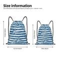 thumbnail image 4 of Bingfone Ocean On Striped Drawstrings Backpacks Bags For Men Women Gym Drawstrings Bag, 4 of 9