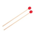thumbnail image 2 of Mazos de percusión Jadeshay 1 par de mazos de Marimba Cabeza de Hilo color rojo, 2 of 8