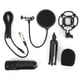 thumbnail image 1 of Condenser Microphone 3.5mm Plug with Adjustable Tripod Set Kit for Broadcast Recording, 1 of 4