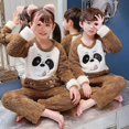 thumbnail image 4 of Conjunto de pijama de franela para niña grande, ropa de dormir de manga larga con estampado bonito, para otoño e invierno, regalo de Navidad, 4 of 4