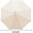 thumbnail image 2 of Replacement Parasol Cover 3m with 8 Ribs, Waterproof UV Protection Fabric in Beige, 2 of 3