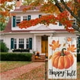thumbnail image 4 of Happy Fall Garden Flag 12×18 Inch Double Sided Vertical Thanksgiving Yard Autumn Pumpkin Outdoor Decor DF076, 4 of 6