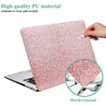thumbnail image 3 of Compatible with MacBook Pro 13 Inch Leather Case 2019 2018 2017 2016 Release A1706 A1708 A1989 A2159, MacBook Hard PC Protective Case Rubberized Cover for MacBook Pro 13.3", Pink, 3 of 7