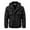 Black, variant on Men's Workwear Jacket with Removable Sleeves & Hood, Multi-Pocket Outdoor Hiking Coat, Zip-Up Long Sleeve Cargo Bomber Outerwear