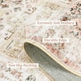 thumbnail image 6 of Hasoo Washable Area Rug for Living Room Non Slip Distressed Oriental Rug for Bedroom Kitchen, Light Brown 3' x 5', 6 of 6