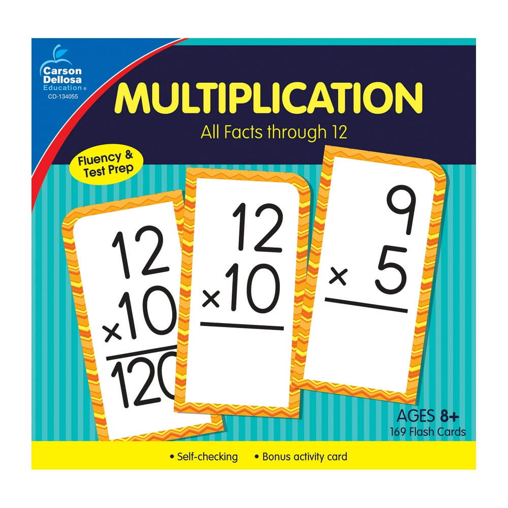 Multiplication All Facts through 12 Flash Cards - Walmart.com - Walmart.com