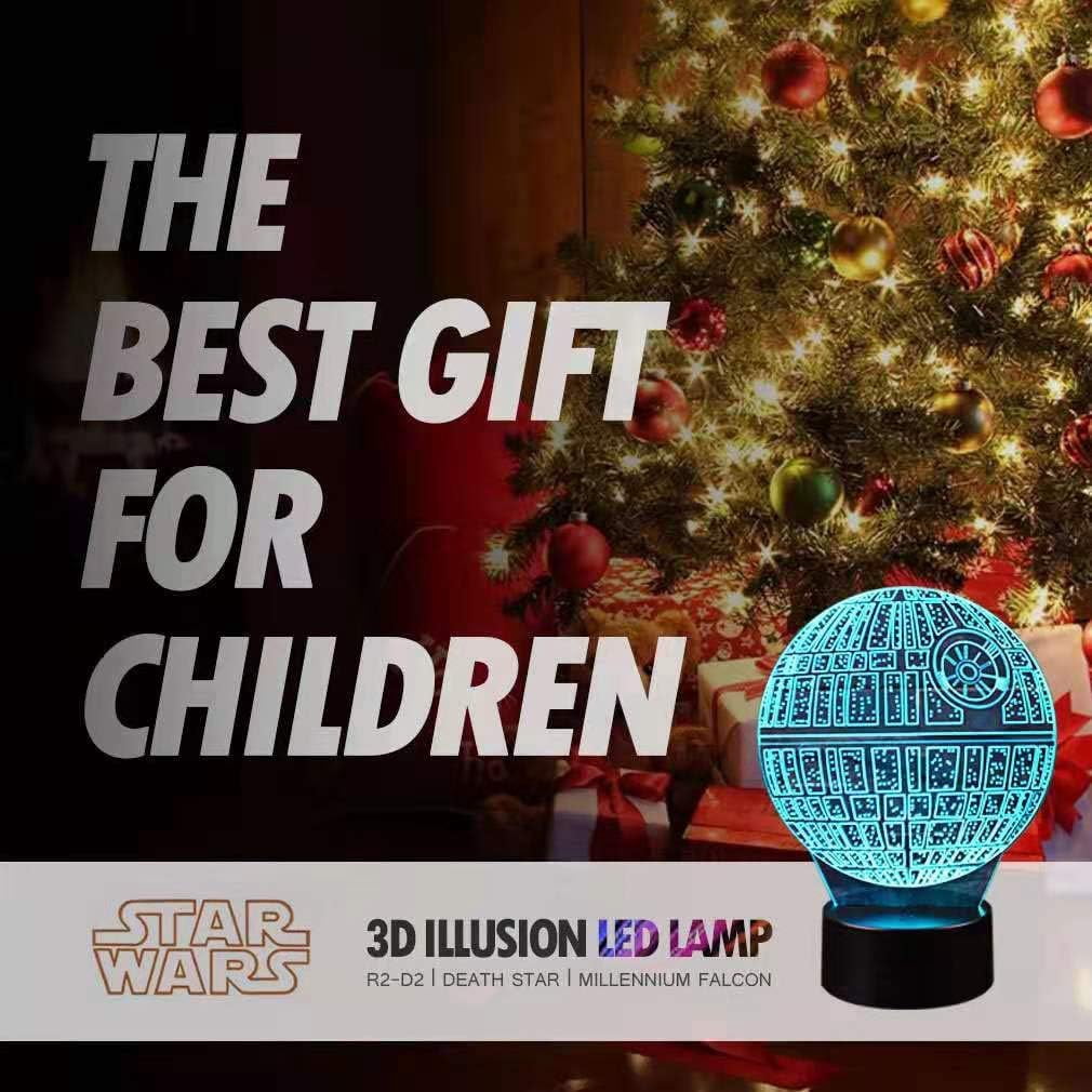 3D Optical Illusion Night Light, Visual Creative LED Desk Lamp Touch Control and Remote Control 16 Colors Dimmable Change USB Powered for Home Decorations or Holiday Gifts Birthday Gifts