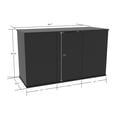 thumbnail image 4 of American Furniture Classics Aquatic Fundamentals Model 19751-01 75/90 Gallon Black Upright Aquarium Stand, 4 of 8