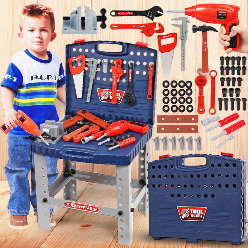 SEELOK Tool Workbench Toy Set 68 Piece Construction Toolbench