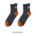 thumbnail image 4 of Jumpingount 1 par de calcetines de algodón de tubo medio para hombre, transpirables, cómodos, suaves, deportivos, para correr, senderismo, Fitness, Accesorios de calzado Gris oscuro Jumpingount AP016493-03, 4 of 6