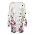 thumbnail image 4 of Vestes pour Femmes Mode Cardigan Décontracté à Manches Longues avec Poches Imprimé en Liquidation, 4 of 4