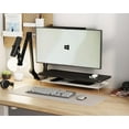 thumbnail image 4 of Monitor Stand Acrylic Dual Monitor Riser Acrylic Monitor stand with Storage Organizer for Computer Laptop Printer TV Oak, 4 of 8