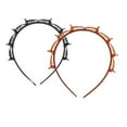 thumbnail image 2 of PONPRNGY 2Pcs Double Bangs Hairstyle Hairpin Headband with Small Clip, Women Double Layer Twist Plait Hair Tools for Curly, Thick Hairs, Toothed Hair Bands Braid Tool Hair Accessories, 2 of 9