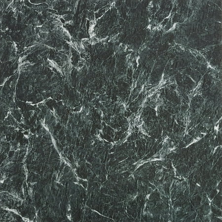 Green Home Furnishings MJVT180510 Majestic Vinyl Floor Tile, 18 x 18 inches, Verde Green Marble, 10-Pack, Just Peel 'N' Stick By Achim Home Furnishings from USA ()