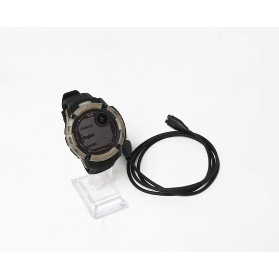 Garmin Instinct 2X Solar Tactical Rugged GPS Men Smartwatch, Coyote Tan with Power Glass Lens, Stealth Mode, LED Flashlight