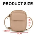 thumbnail image 2 of PU vertical mobile phone bag fashion simple mini diagonal small bag soft leather satchel, 2 of 5