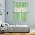 thumbnail image 5 of Light Sage Green Kitchen Curtains Sets for Windows 36 Inch Length, Solid Color Farmhouse Green Rod Pocket Window Treatments Tier Curtains and Valances Set for Bedroom/Bathroom, 5 of 8