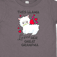 thumbnail image 4 of Inktastic This llama loves her Great Grandma with Hearts Boys or Girls Toddler T-Shirt, 4 of 5