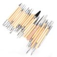 thumbnail image 2 of 22Pcs/Set Pointe en Acier Inoxydable avec Manche en Bois Outil de Sculpture d'Argile Outil de Modélisation de Sculpture, 2 of 8