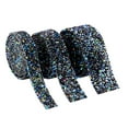 thumbnail image 2 of 3 rollos de cintas brillantes con purpurina para álbumes de recortes, pegatinas decorativas para baño y boda Negro, 2 of 9