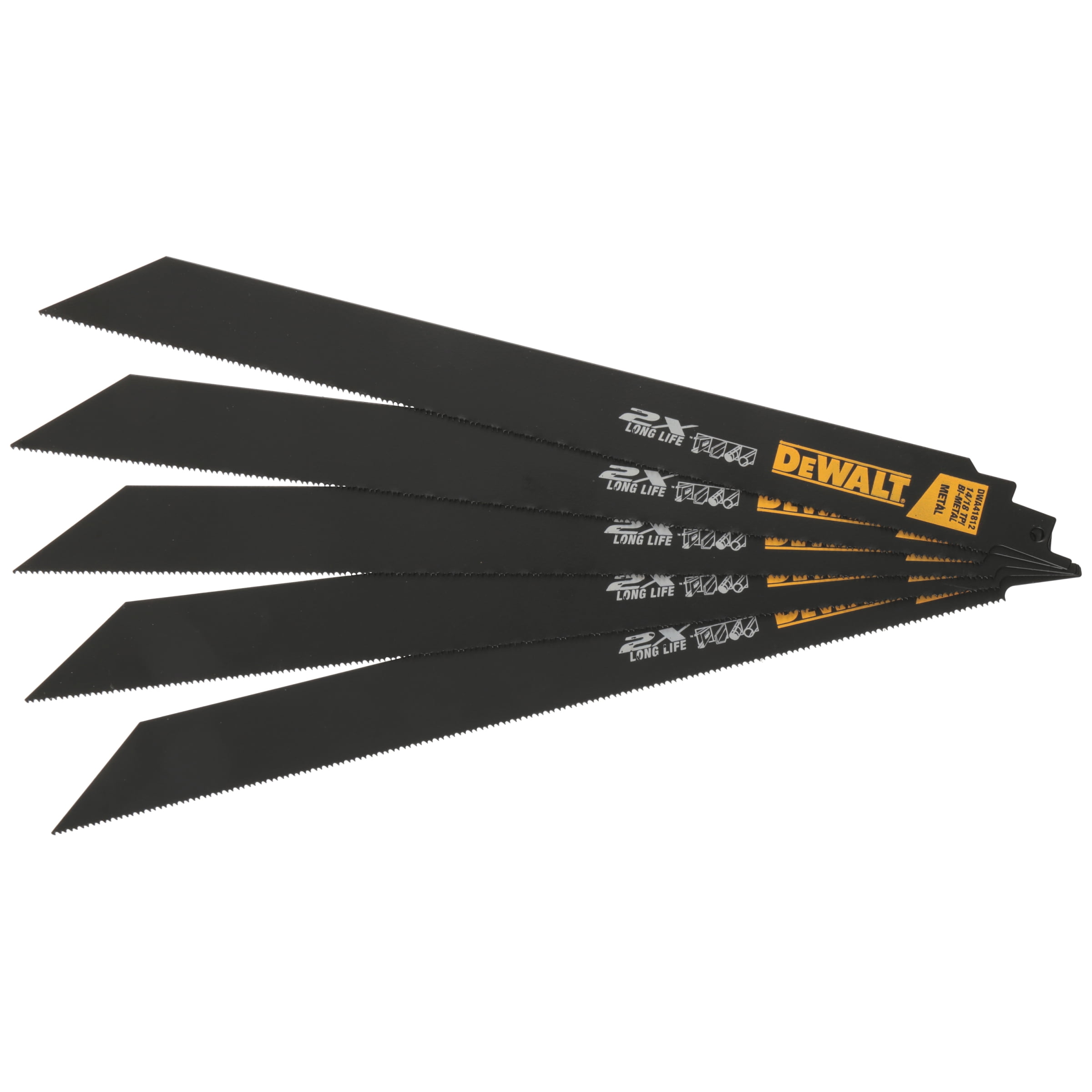 DeWalt® 12" Reciprocating Saw Blades 5 ct Pack