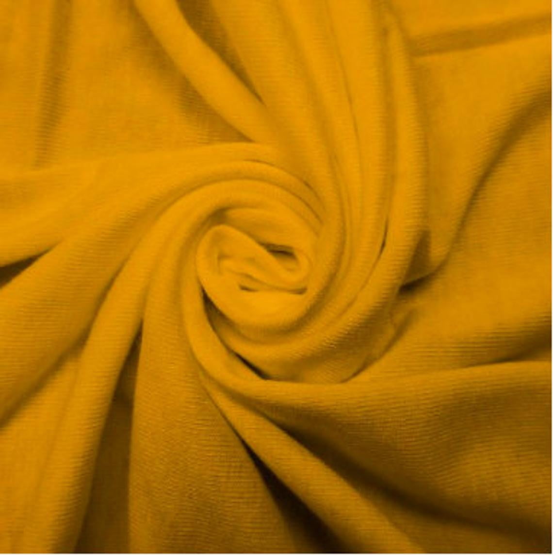 FREE SHIPPING!!! Yellow Summer Rayon Jersey Stretch Knit Fabric