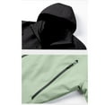 thumbnail image 4 of Xzbqbs Men's Hooded Rain Jacket Waterproof Hiking Coat Lightweight Windbreaker Softshell Riancoat Lightewight Jacket for Travel, 4 of 6