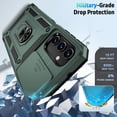 thumbnail image 4 of for Samsung Galaxy A25 5G Case with Camera Lens Cover, HD Screen Protector, 10 FT Military Grade Drop Protection, Magnetic Ring Holder Kickstand Protective Phone Case for Galaxy A25 5G, Pine Green, 4 of 12