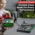 thumbnail image 4 of Mezclador de audio Pyle PMX506 de 6 canales con Bluetooth 5.0 y USB, 4 of 7