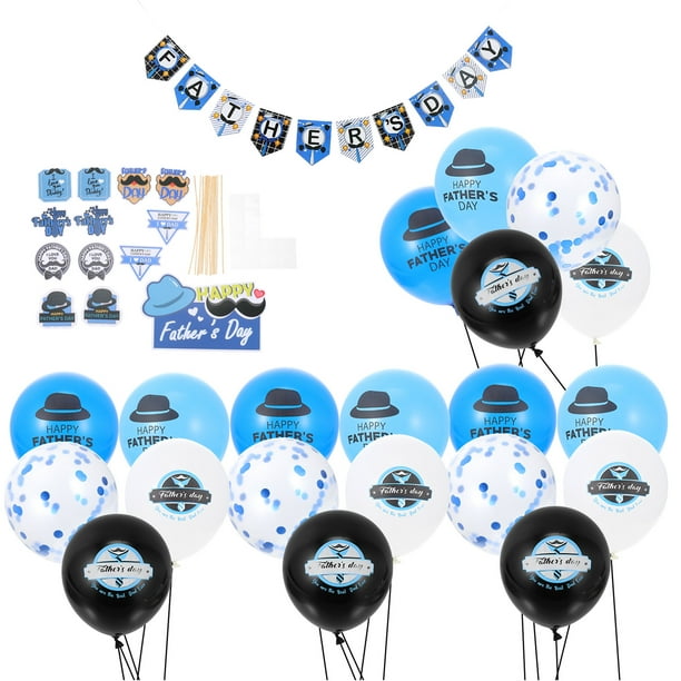 KAKOWELY 1 juego de adornos para fiesta del Día del Padre, pancartas, adornos y globos para fiesta del Día del Padre.