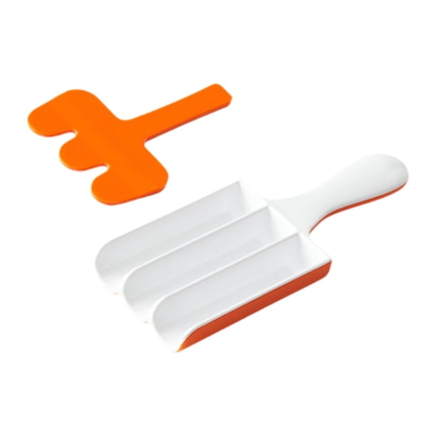 Máquina formadora de albóndigas Triple para cocina, máquina formadora de bolas de gambas con cuchara, herramienta para hacer bolas de carne para bolas Naranja