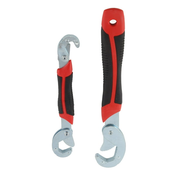 Juego de 2 llaves autoajustables multifunción de 9 a 32 mm, llave universal de tubo de agarre rápido