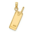 thumbnail image 4 of 14K and White Rhodium 3-D Retro Cell Phone Charm K9283, 4 of 4