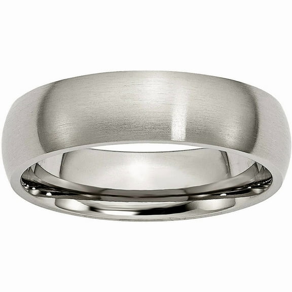 Titanium 6mm Brushed Band