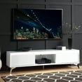 thumbnail image 5 of ACME Raceloma TV stand in LED, White & Chrome Finish, 5 of 6