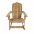 thumbnail image 3 of Outdoor Rocking Adirondack Chair, Teak, 3 of 10