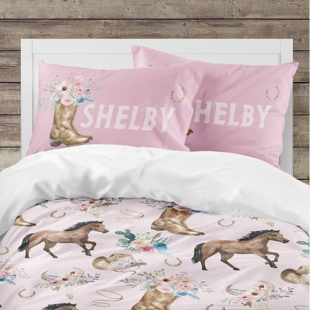 Juego de cama infantil Vaquera Floral (Funda nórdica o de edredón)