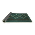thumbnail image 2 of Ahgly Company Indoor Rectangle Persian Turquoise Blue Traditional Area Rugs, 8' x 12', 2 of 4
