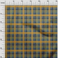 thumbnail image 2 of oneOone Cotton Silk Blue Fabric Madras Check Sewing Fabric By The Yard Printed Diy Clothing Sewing Supplies 42 Inch Wide, 2 of 4