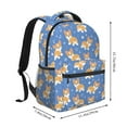 thumbnail image 2 of Fotbe Corgi Pattern Casual Backpack for School, Travel, and Outdoor Activities - Durable, Lightweight, and Comfortable, 2 of 5