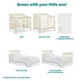 Dream On Me Aden 4in1 Convertible Mini Crib In French White