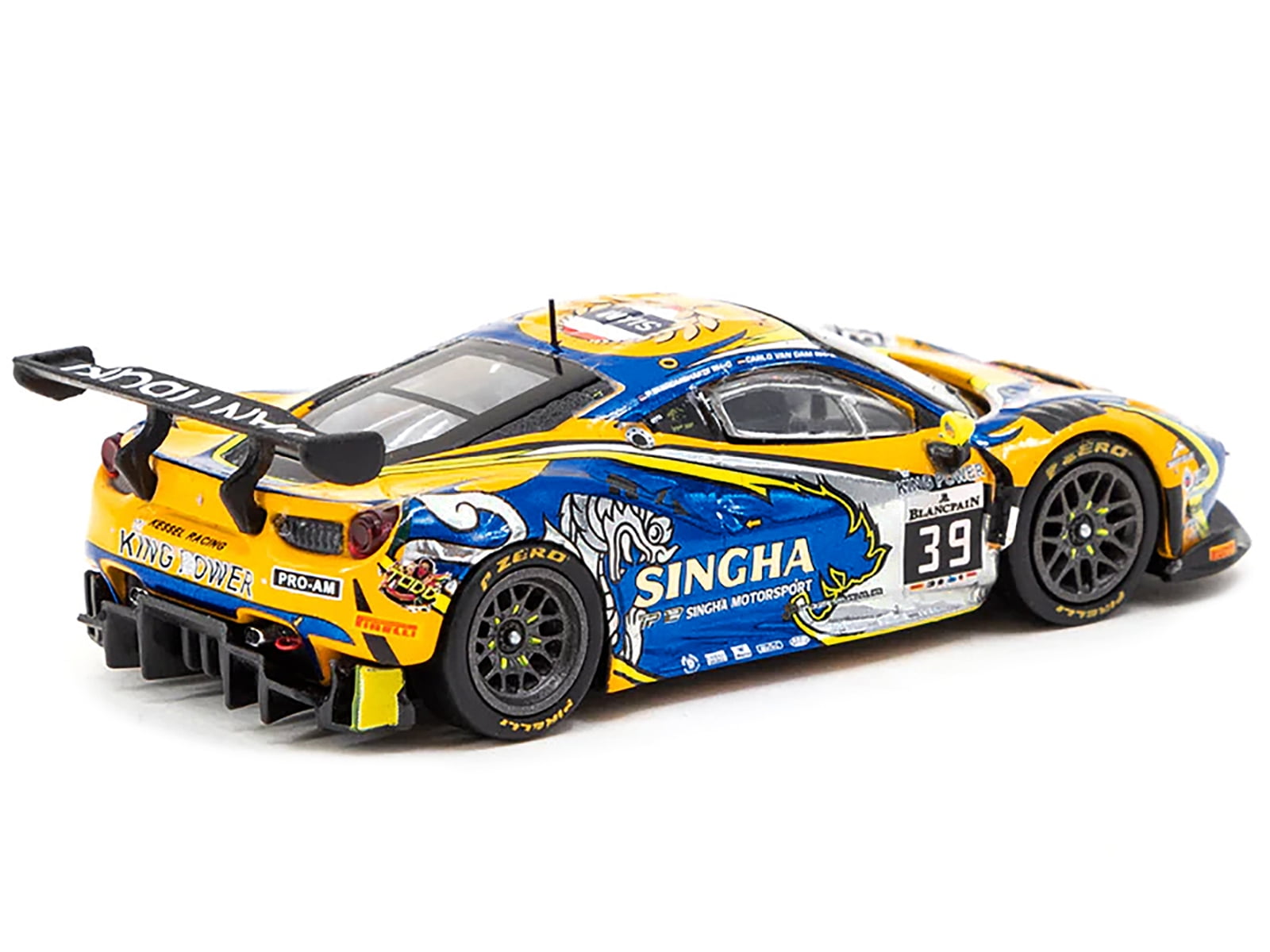 Diecast Ferrari 488 GT3 39 Piti Bhirombhakdi Carlo van Dam