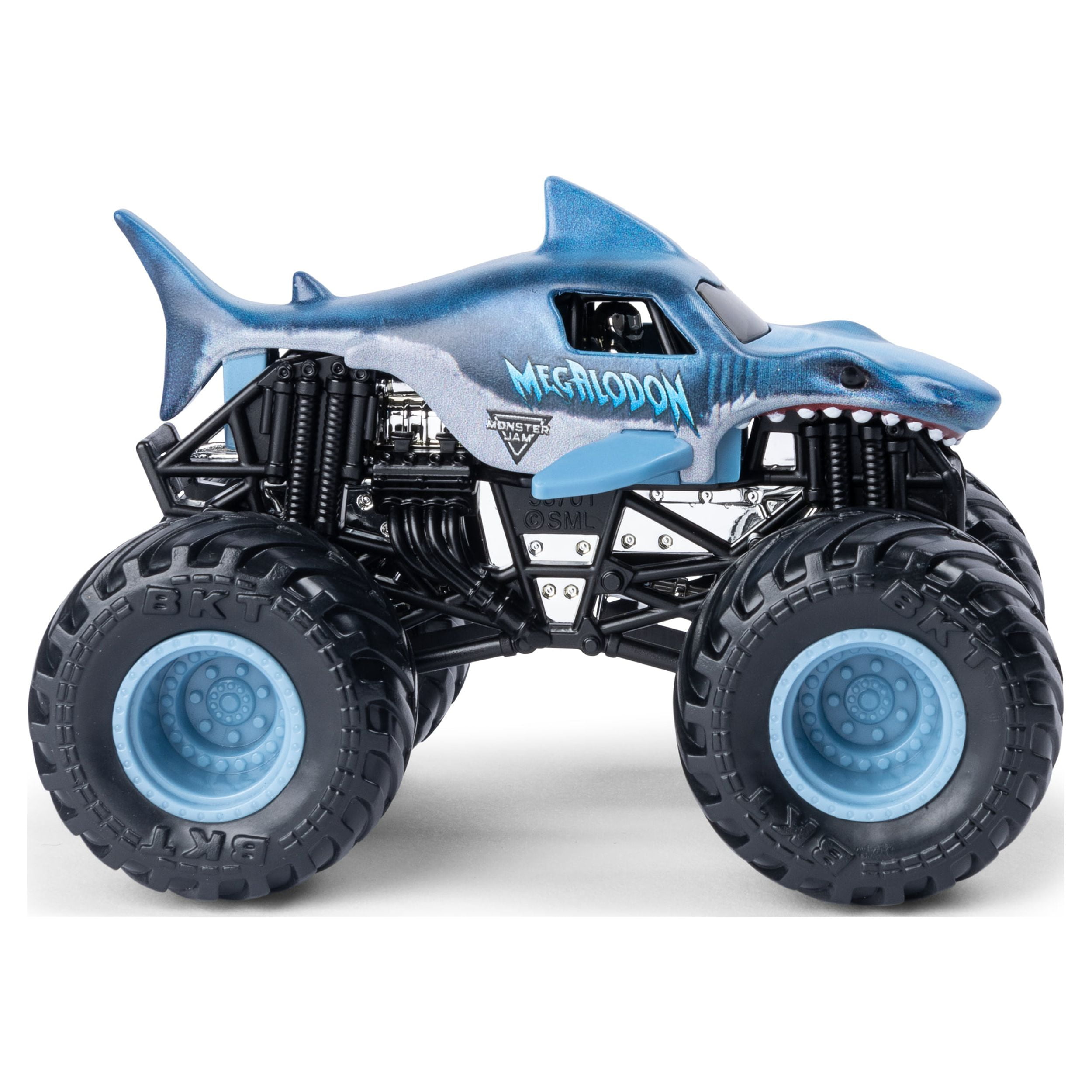  Monster Jam 2021 Target Exclusive Breaking World Records Series  1:64 Scale Diecast Monster Truck with Flag: Megalodon : Toys & Games