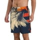 thumbnail image 2 of Fotbe American Bald Eagle A Trajes de Baño Estampados para Hombre, Shorts de Verano de Secado Rápido, Ropa de Playa, Bañadores-Small, 2 of 6
