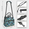 thumbnail image 2 of Fuzoiu Colorful Fishing Baits Print Insulated Lunch Bag for Women Men Large Reusable Lunch Box Adult Leakproof Portable Cooler Tote Bags for Work Picnic, 2 of 7