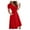 L-Red, variant on Kcodviy Princess Dress Sleeve Womens Ladies Denim Dress Steampunk Gothic Retro Dress Midi Women Dress Vintage Half Court Women's Loose Dress