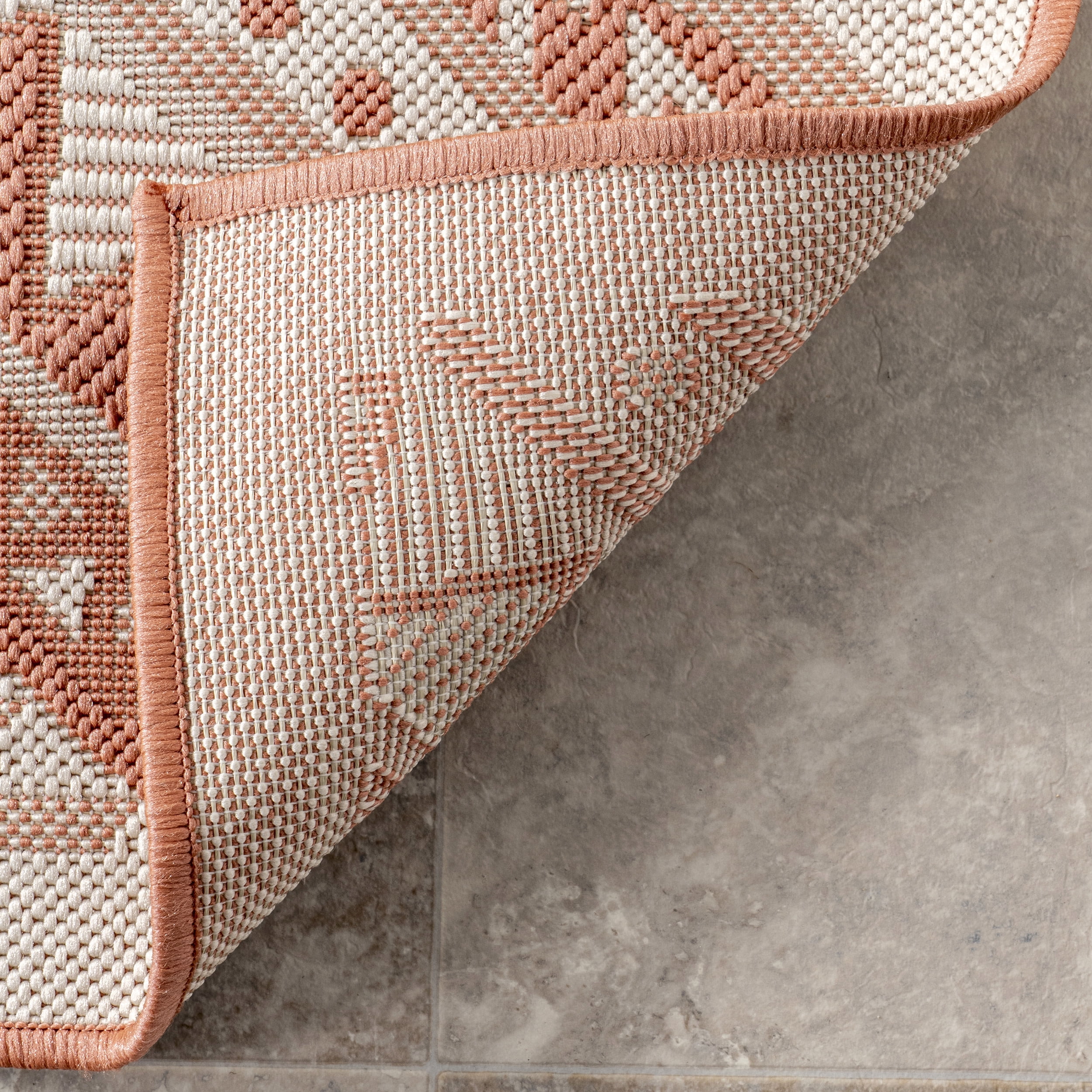 nuLOOM Landry Aztec Indoor/Outdoor Coral 8' x 10' Southwestern Area Rug