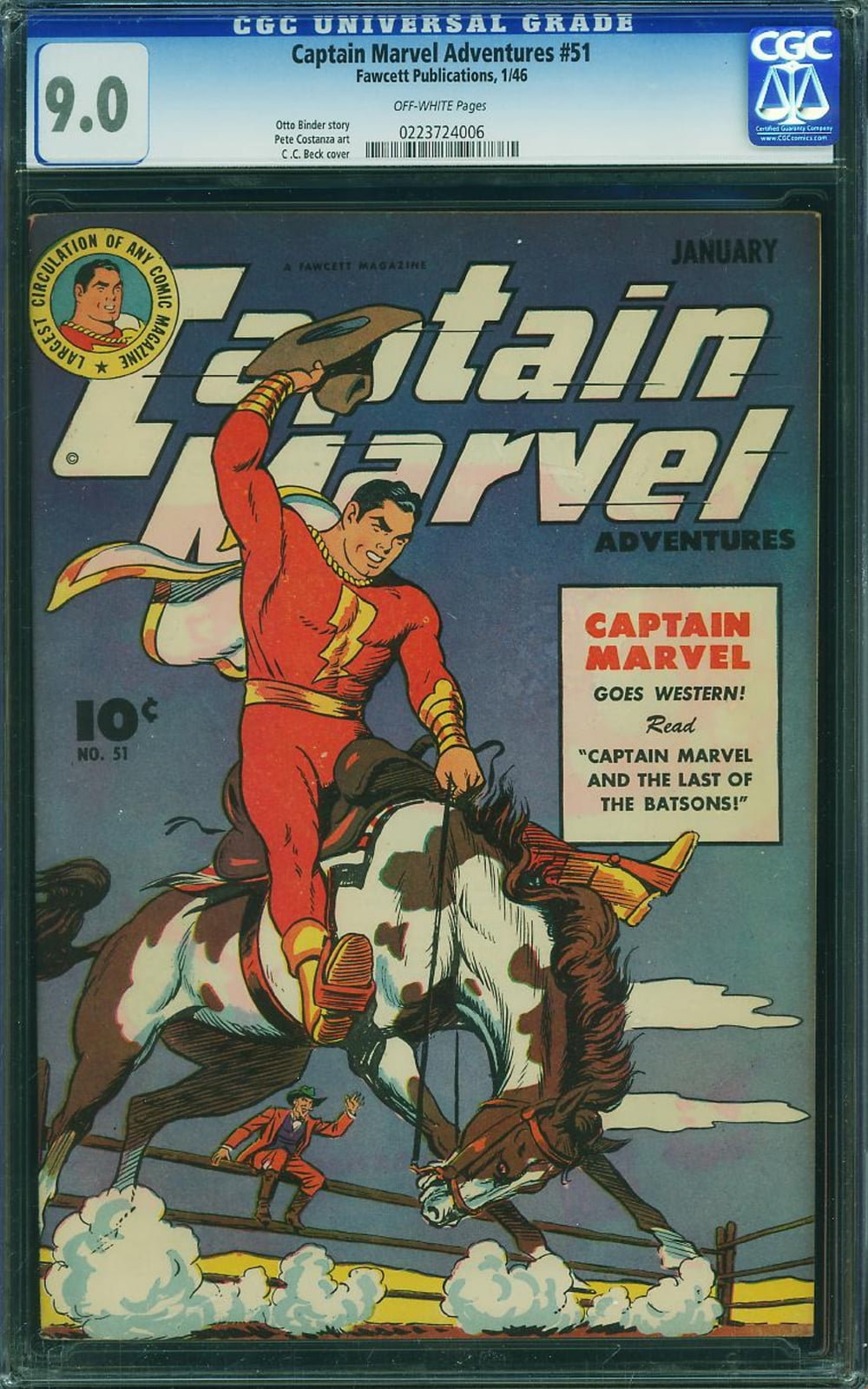 Cover of Captain Marvel Adventures #51